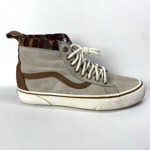 Vans Shoes Mens 5.5 Womens 7 Sk8 Hi MTE Suede Sneakers Tan Round Toe